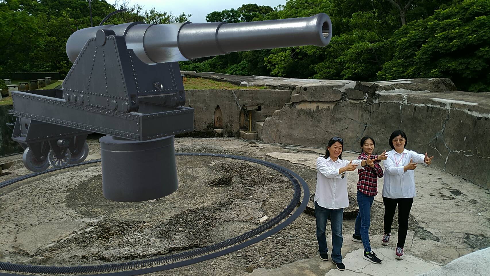 滬尾礮臺--全國首創虛擬科技再現大砲