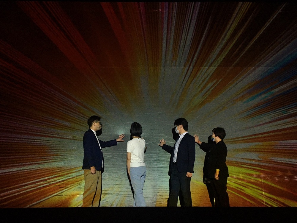 「光影府中5G異地共演《Project F致未來的你》」啟動儀式畫面