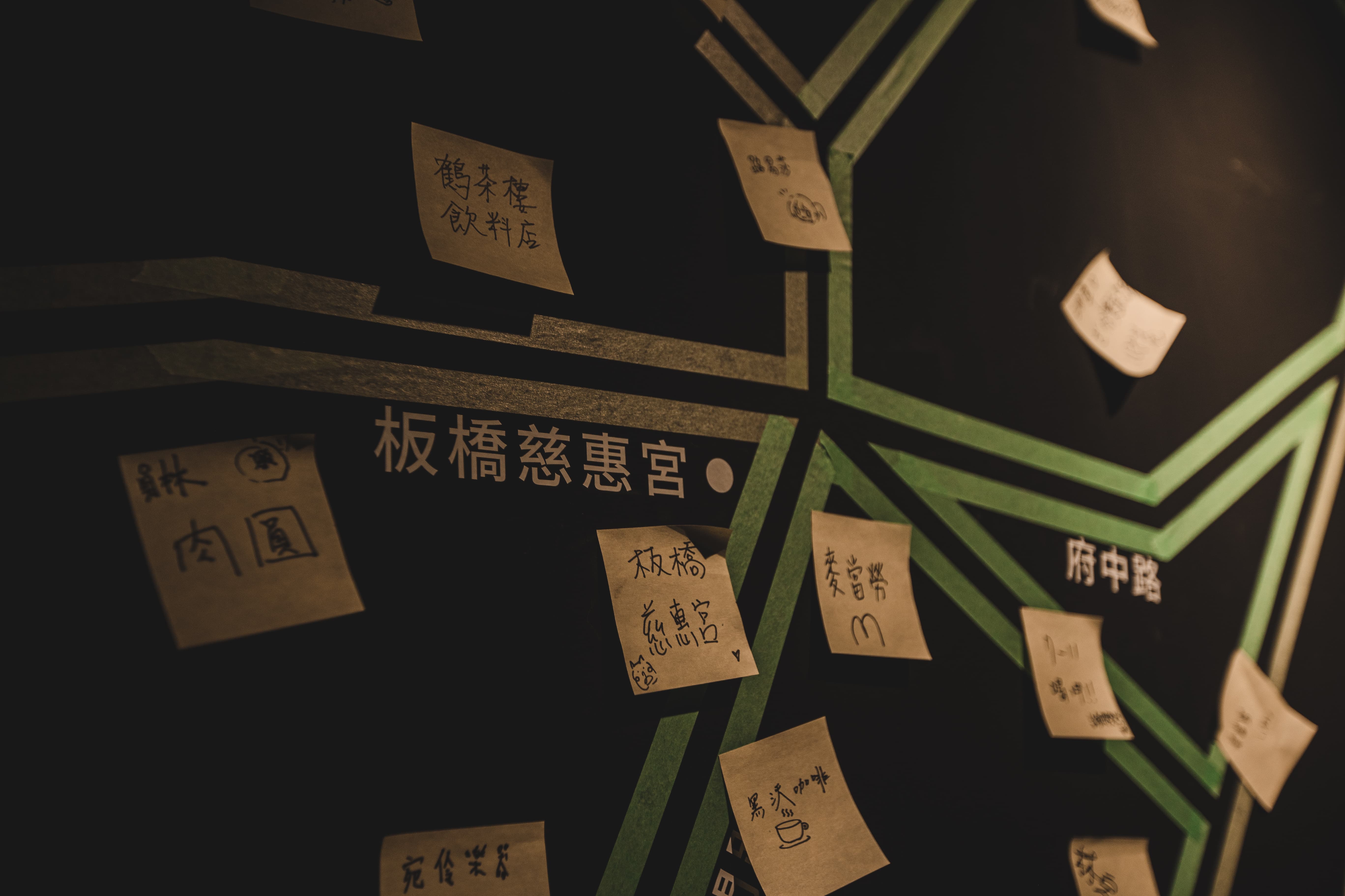 便利貼牆,板橋慈惠宮
