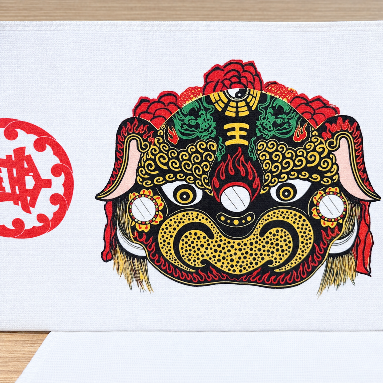 泥塑紙糊-文創獅藝毛巾 (許建福)